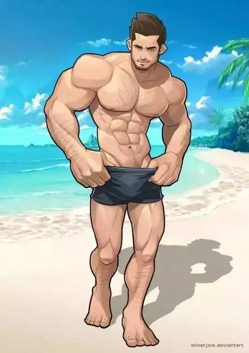 健身手机壁纸卡通版肌肉男壁纸下载完美的身体