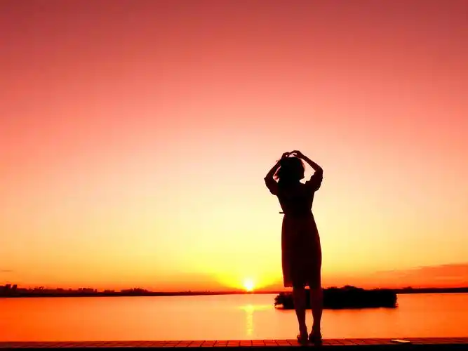 夕阳剪影_人像_poco摄影,生活印象集,追光,夕阳红,人物,剪影