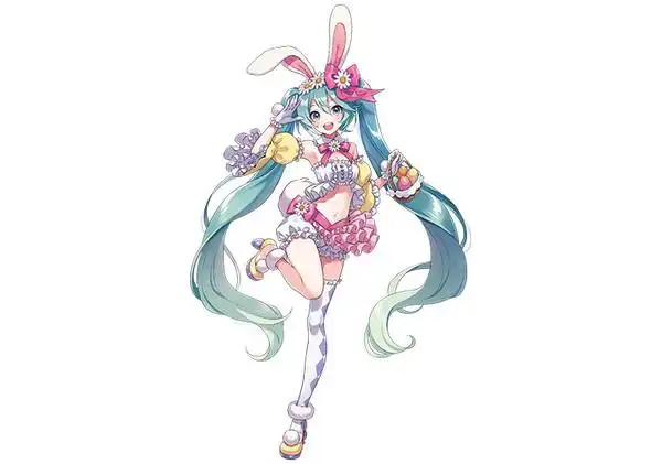 新品发售taito初音未来miku2ndseason春服兔耳ver景品手办