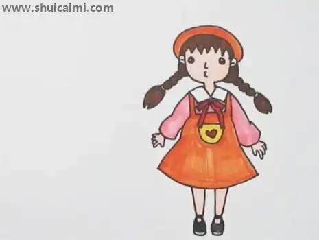 小女孩简笔画怎么画小女孩简笔画简单