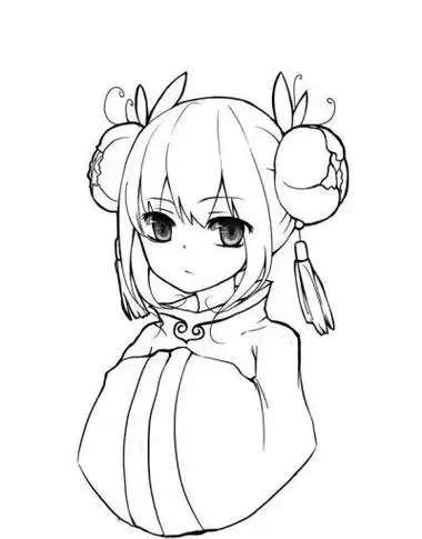 古风q版人物简笔画-简笔画-369作文网