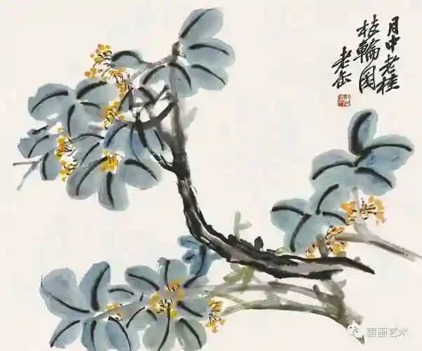 秋桂飘香国画名家笔下的桂花