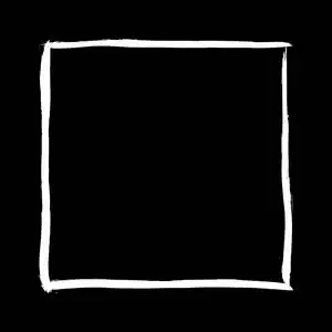 方块刷笔画空白框白色隔离黑色背景.设计元素.矢量背景插图照片