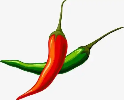 卡通手绘蔬菜装饰海报设计辣椒