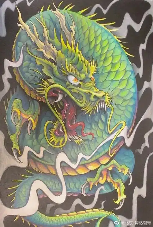 龙纹身##满背纹身##大满背