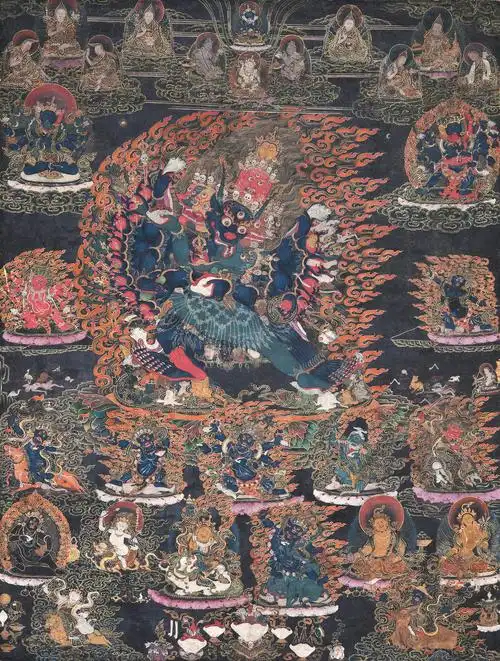 大威德金刚唐卡