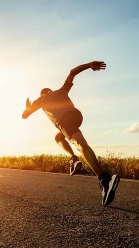 奔跑 比赛 运动员