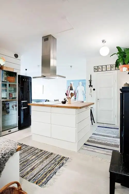 个性北欧风情 开放式厨房效果图