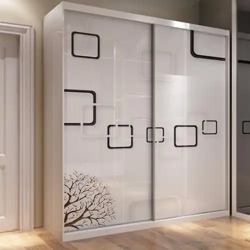 钢琴烤漆衣柜推拉滑移门定做北欧简约现代壁橱柜门环保实木滑动门