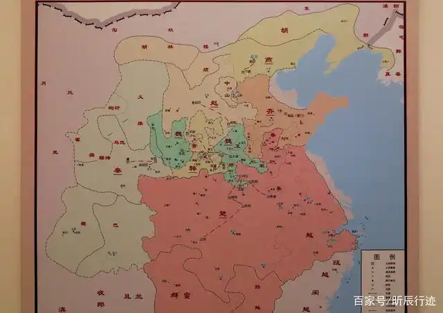 楚国版图-拍摄于湖北省博物馆