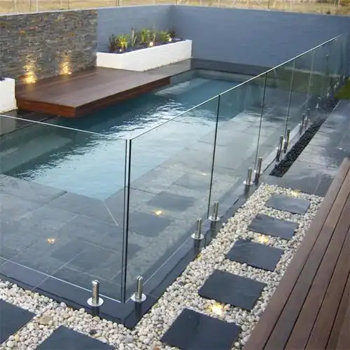 52毫米钢化层压透明栏杆楼梯玻璃中国工厂