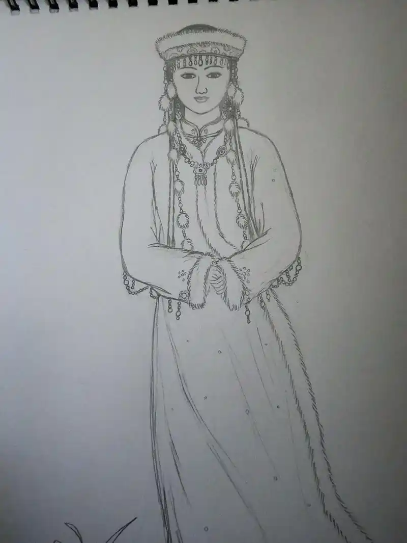 手绘各种各样的香妃
