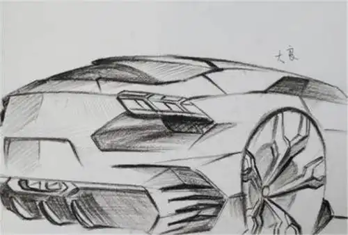 "钢炮狂牛" 兰博基尼sharp手绘假象图