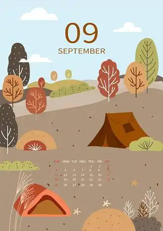 023年9月日历电脑桌面壁纸图片_023年9月日历电脑桌面壁纸素材-023年9