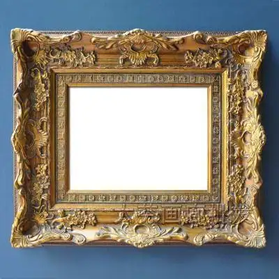 高档复古油画框外框装饰装裱画框古典欧式金色雕花实木油画框定制