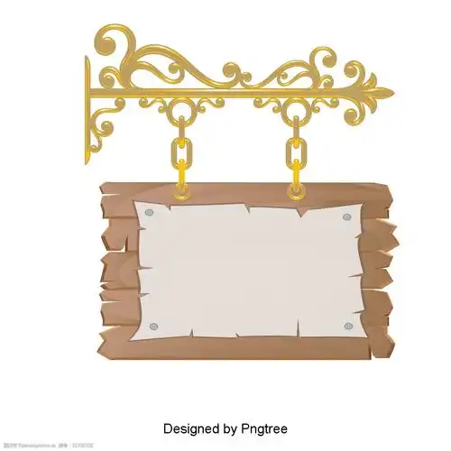 漂亮卡通可爱复古手绘木板标签标题