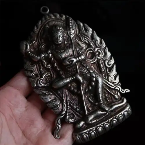 西藏纯铜高清浮雕巨版大空胜乐金刚亥母空行其他diy饰品配件