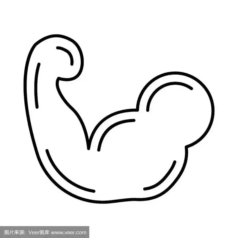 肱二头肌,四肢,美国,绘画插图,符号