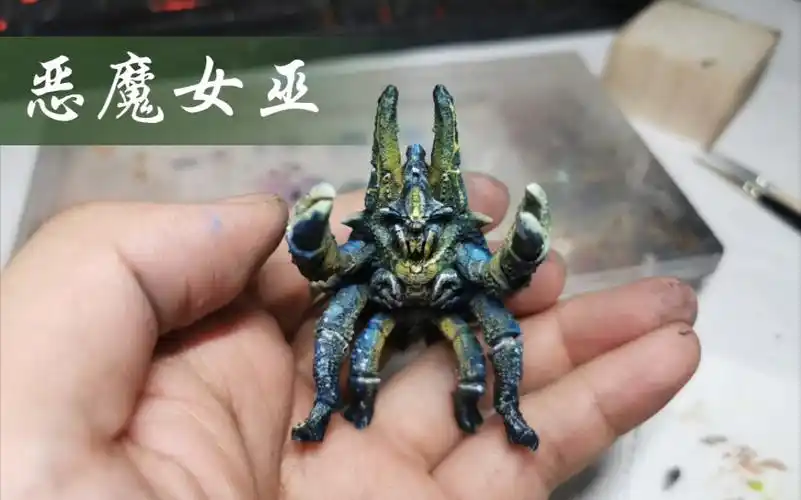 环太平洋电影怪兽【恶魔女巫】涂装流程_哔哩哔哩_bilibili