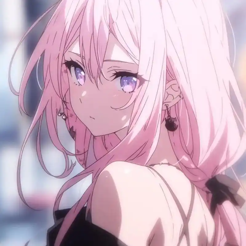 粉毛 系列 相信应该会有人喜欢的#ai绘画 #动漫女头 #原 - 抖音