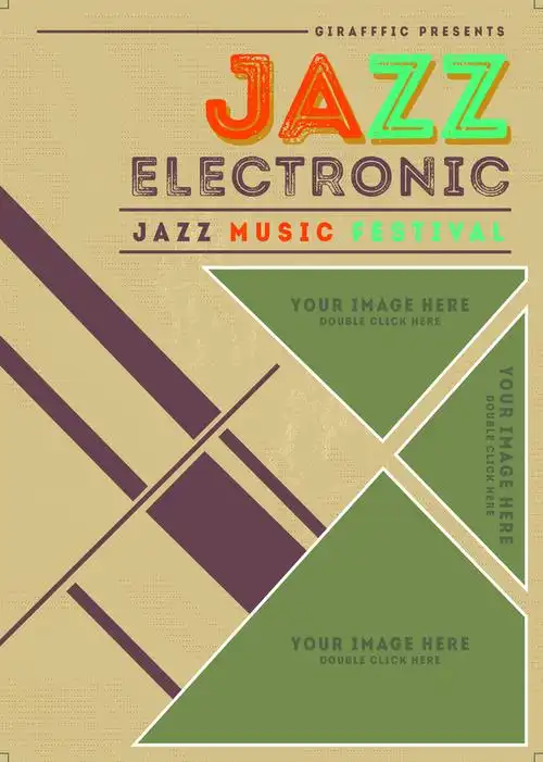 欧美风格派对海报背景