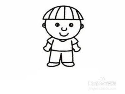 小男孩的简笔画