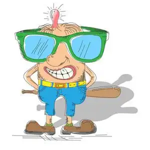 一个小卡瓦伊女孩与眼镜和粉红色动画头发玩运动流氓箍