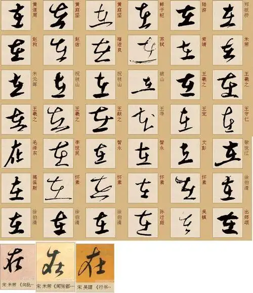 展开全部 这个"在"是草书的写法 如下图 向左转  向右转