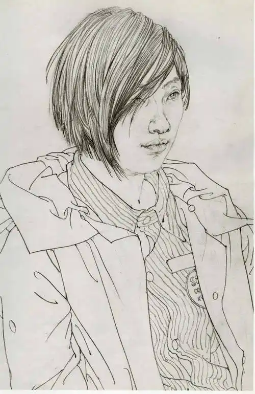 中国美术学院教授徐默 | 线描人物作品欣赏_白描_中国画系_基本