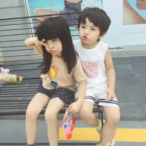 萌娃情侣头像禁止二次上传by文妮呀