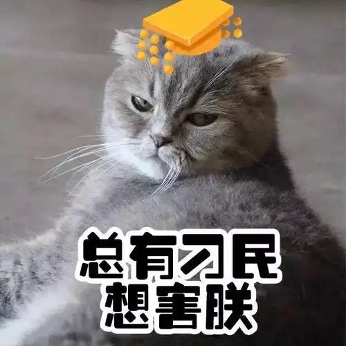 猫咪高冷皇帝总有刁民想害朕gif动图_动态图_表情包下载_soogif