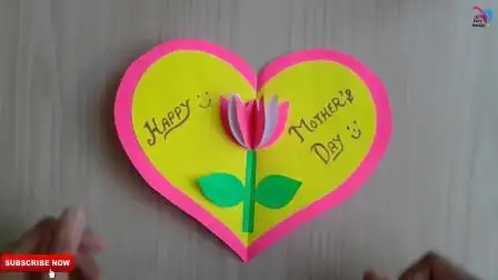 手工制作,母亲节简单漂亮的卡片