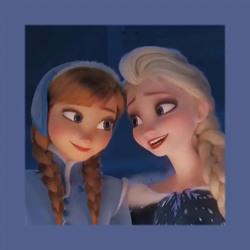 冰雪奇缘头像elsanna篇 !真的超羡慕这样的姐妹情!