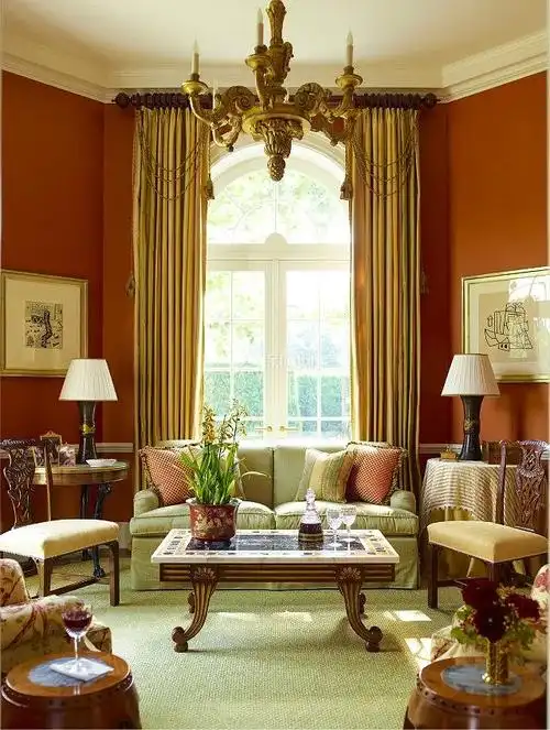 法式田园风格住宅家装效果图_装修案例欣赏-保障网装修效果图