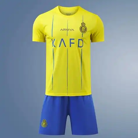 凯撒23-24沙特利雅得胜利队c罗主场球衣7号足球服:套装男定制儿童定制