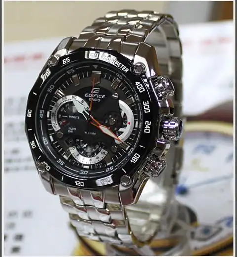 卡西欧ef550d手表红牛限量防水夜光光大表盘石英日韩腕表