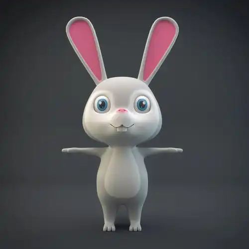 卡通兔子3d模型