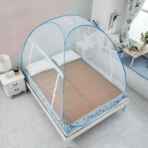 蒙古包蚊帐免安装家用15米双人床18m宿舍上下铺09m有低可折叠视频