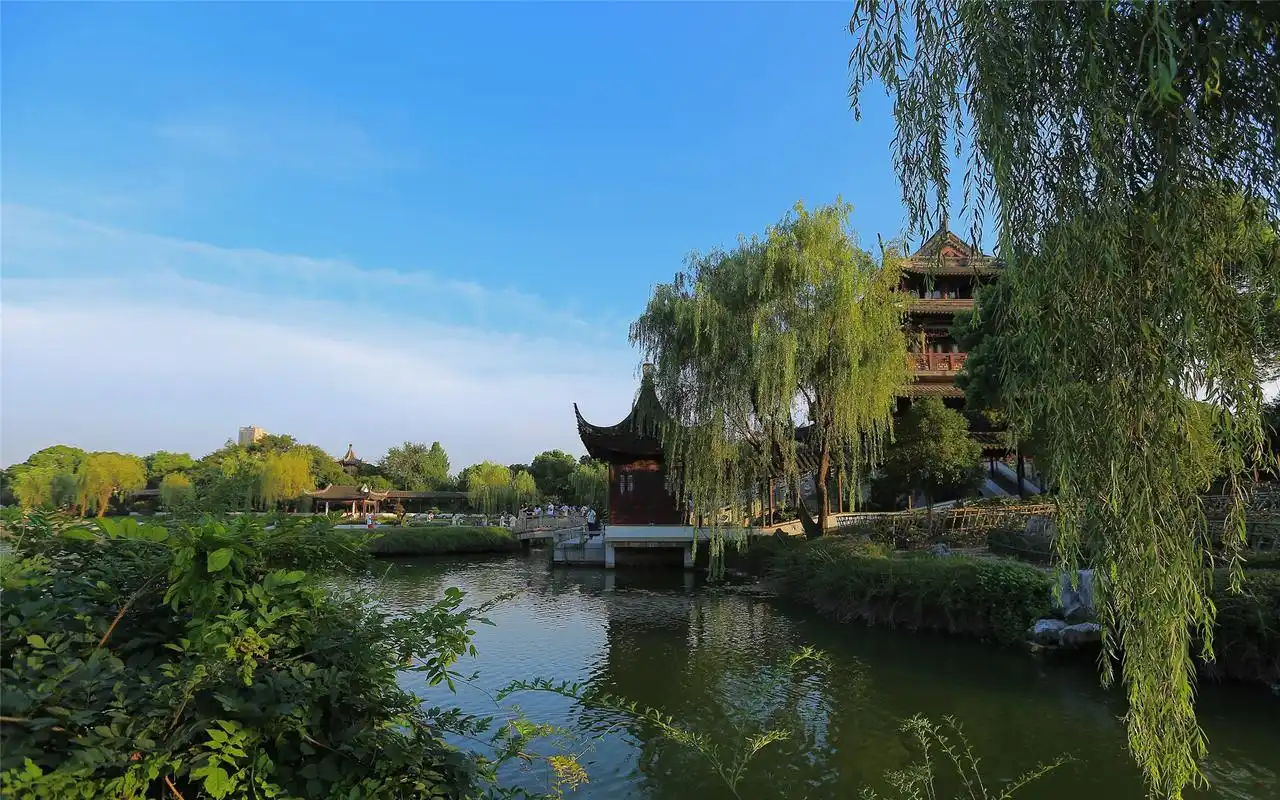 苏州盘门三景景区旅游风光壁纸图片