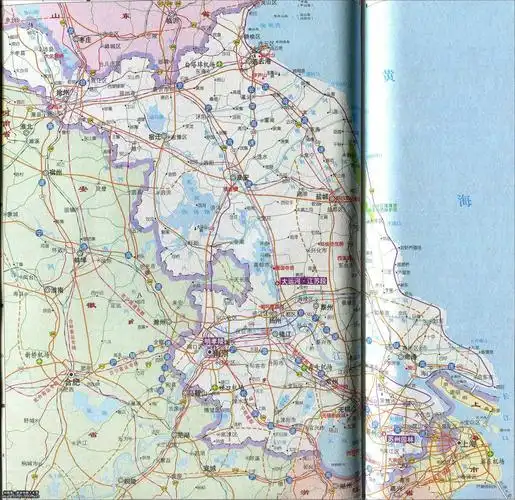 江苏省旅游景点交通地图