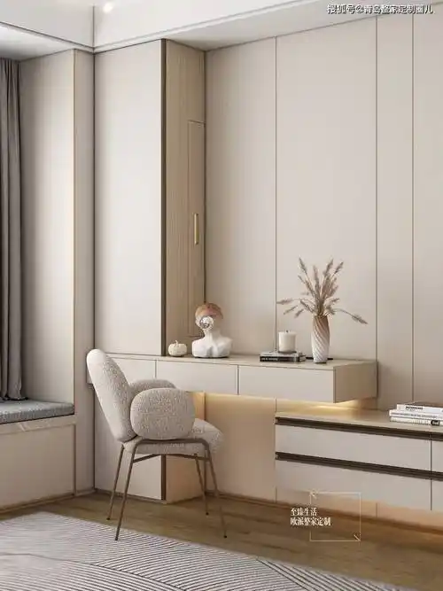 欧派整屋定制家具效果图_采用织云印象系列 奶油风装修温馨治愈_衣柜