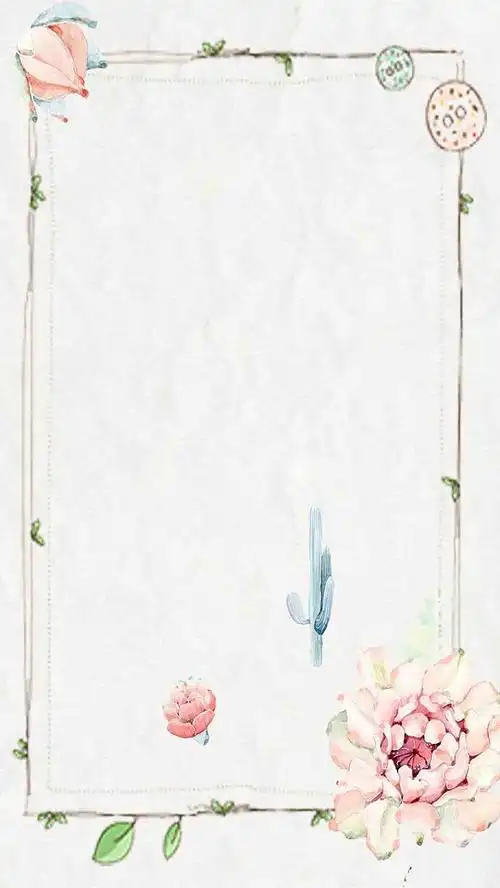 简约小清新花卉上新海报背景图