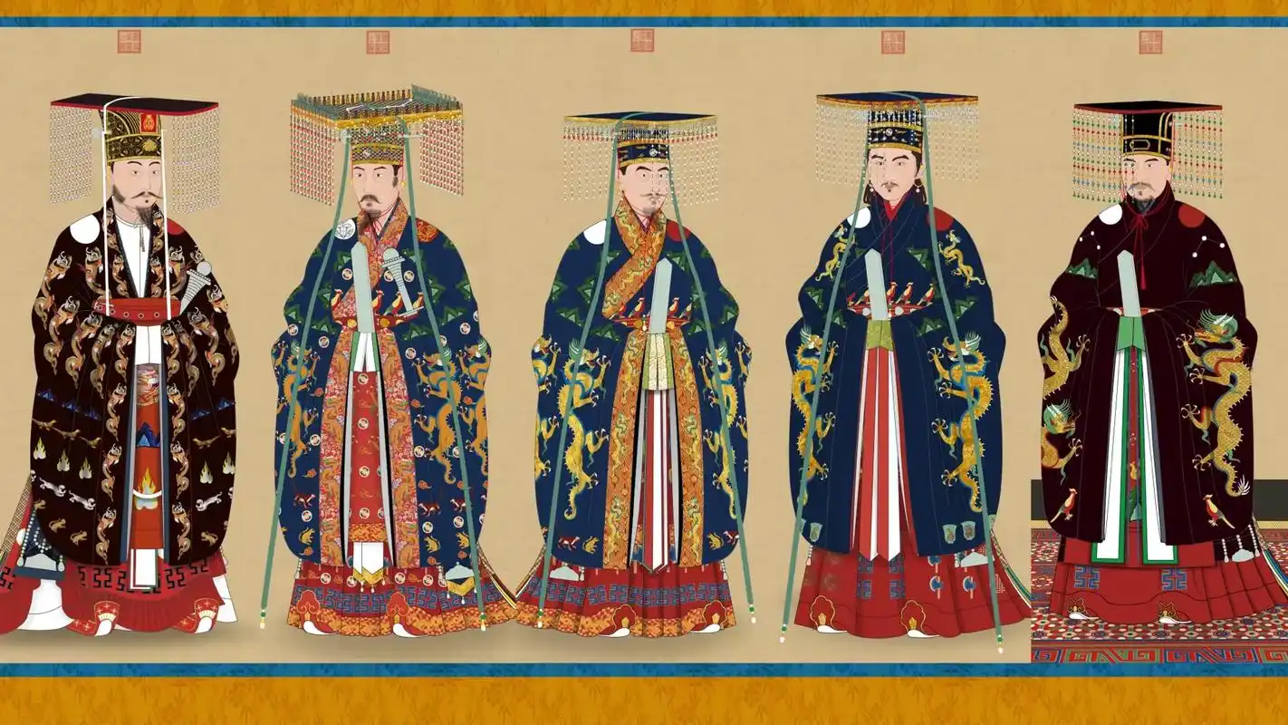 历代冕服     冕服是冠服制度中最高等级的服饰,它是天 - 抖音