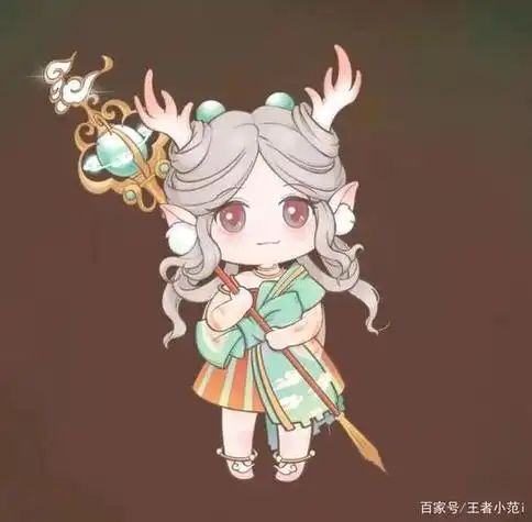 王者荣耀瑶遇见神鹿q版动漫头像 动漫头像图片大全 -【爱个性】