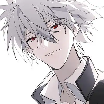 三季 白发赤瞳手绘男头_卡通动漫头像_我要个性网