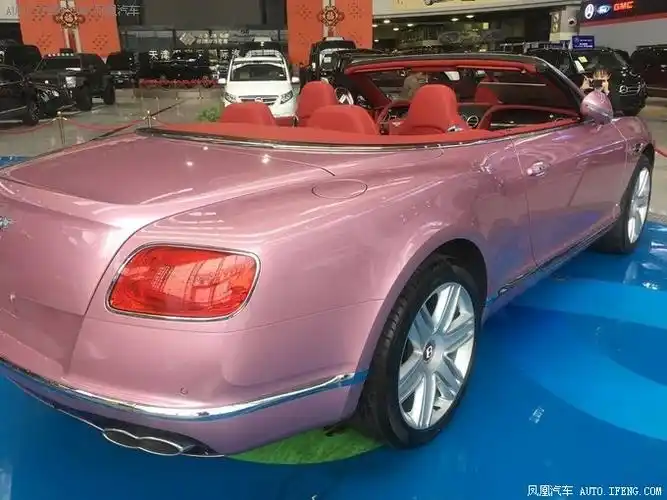宾利欧陆gtc粉色敞篷轿跑v8s限量出售