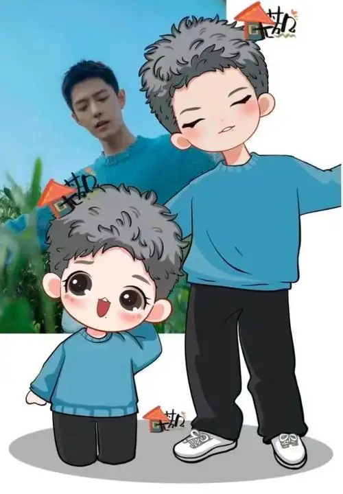 q版肖战太萌了,但本人更可爱