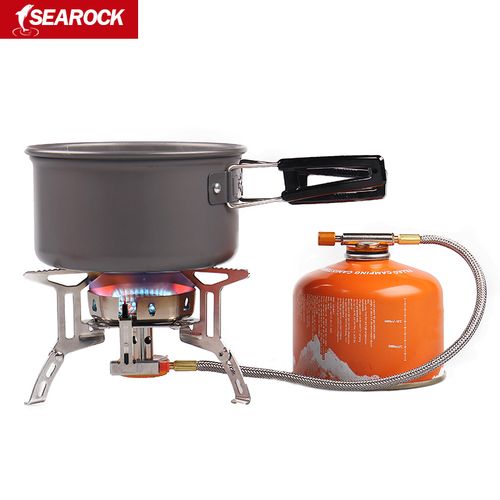 野营分体式防风风炉户外野炊瓦斯气炉燃气灶便携野餐炉具