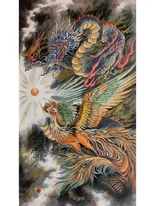 精品大六尺龙凤呈祥