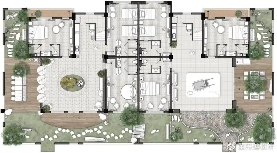那拉提主题民宿设计方案流出,草原花海搬进房!